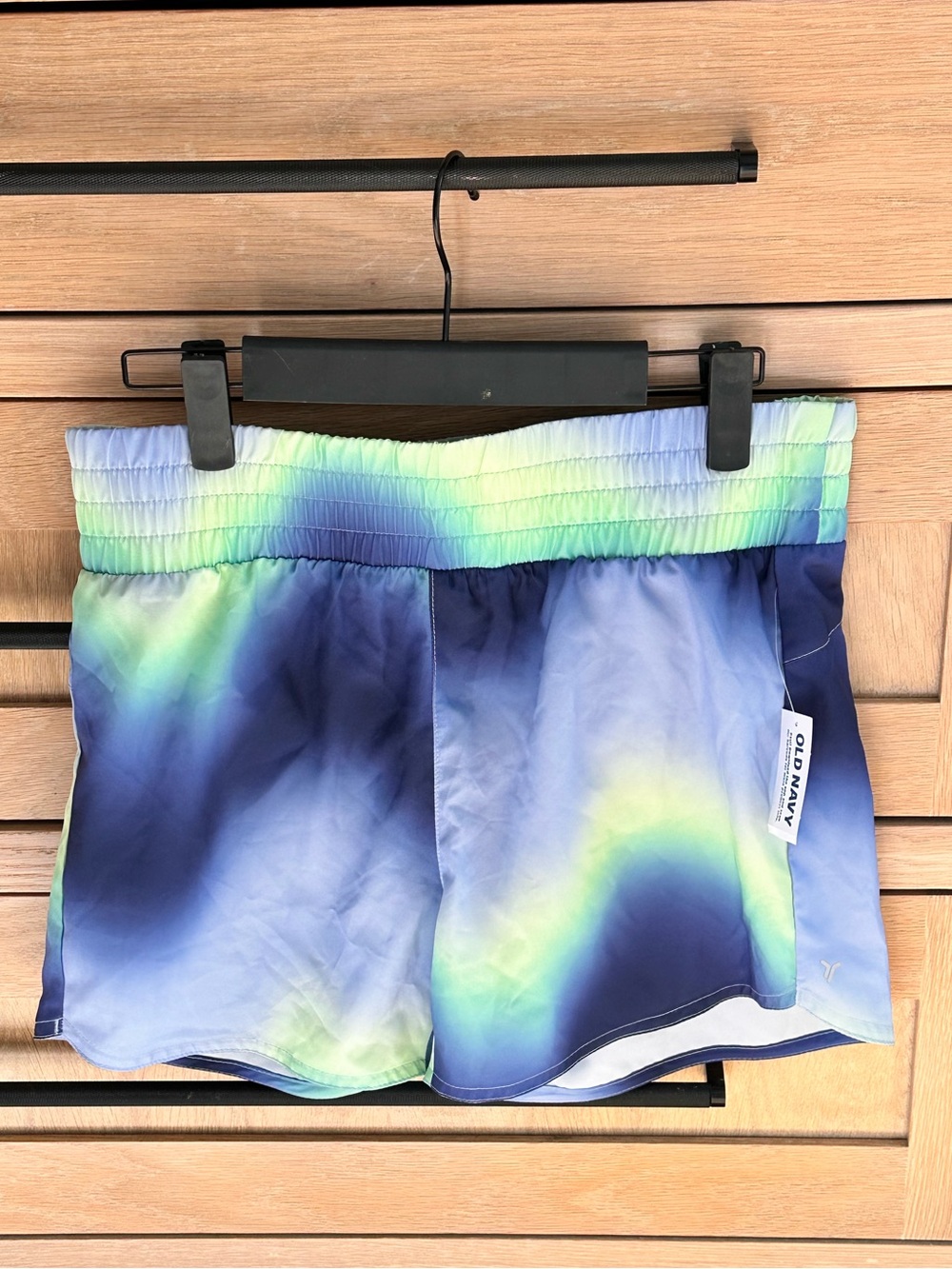 Old Navy Girls Dri Fit Blue/Green ombré running shorts size XXL (18) NWT